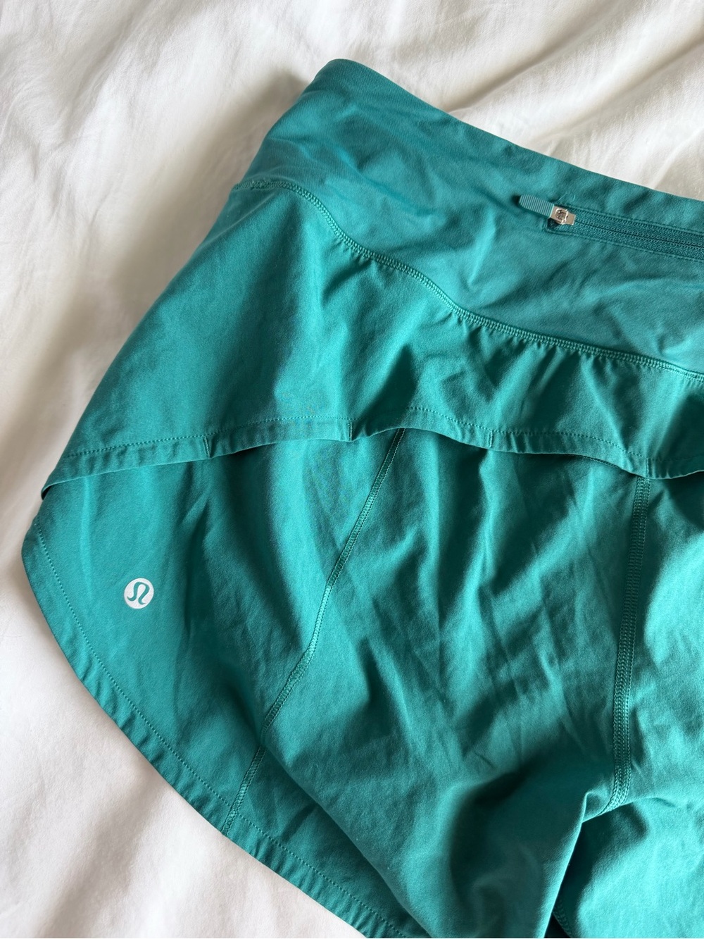 Lululemon High Rise Speed Up Shorts 4” Inseam - Teal Color